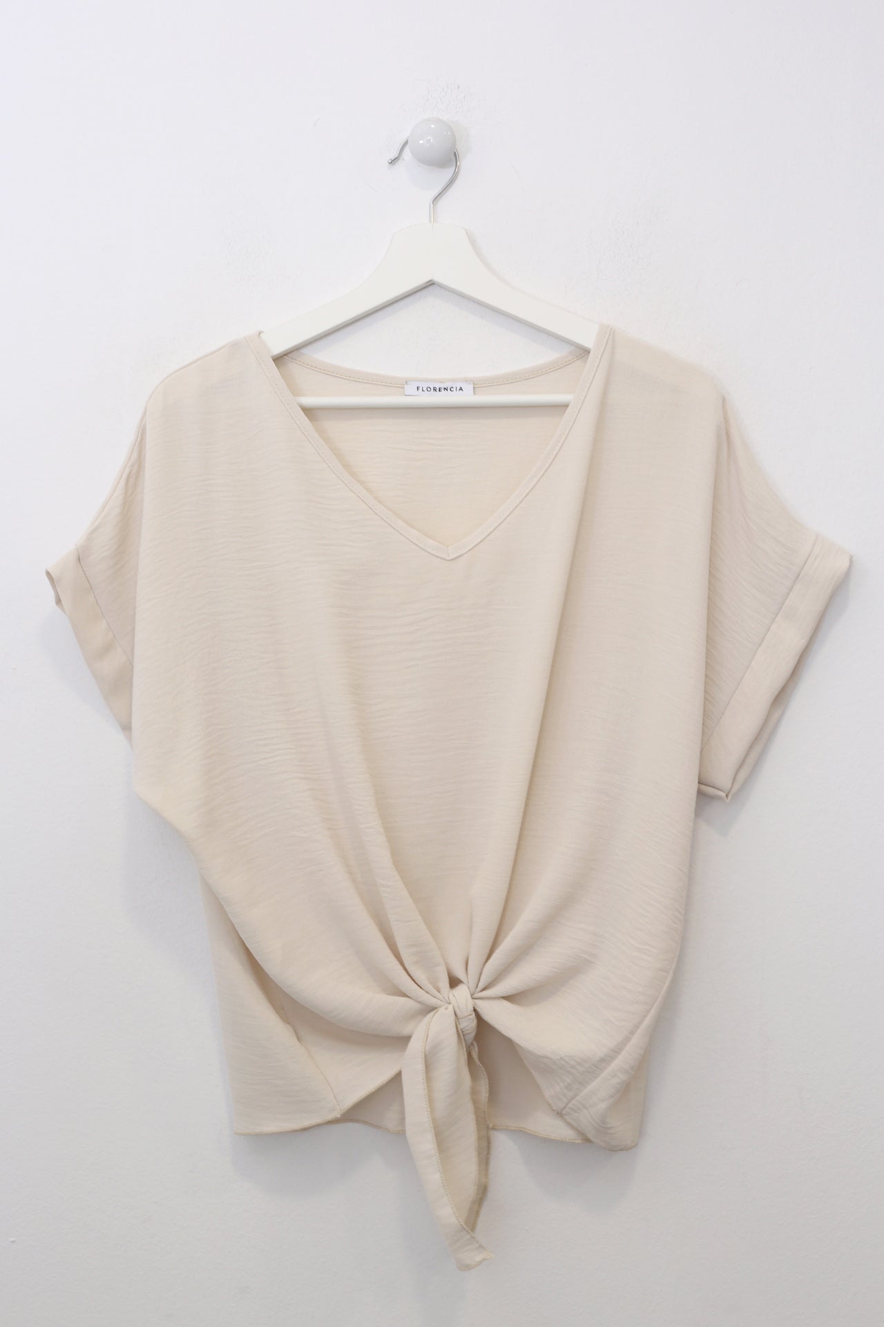 Blusa fluida nudo