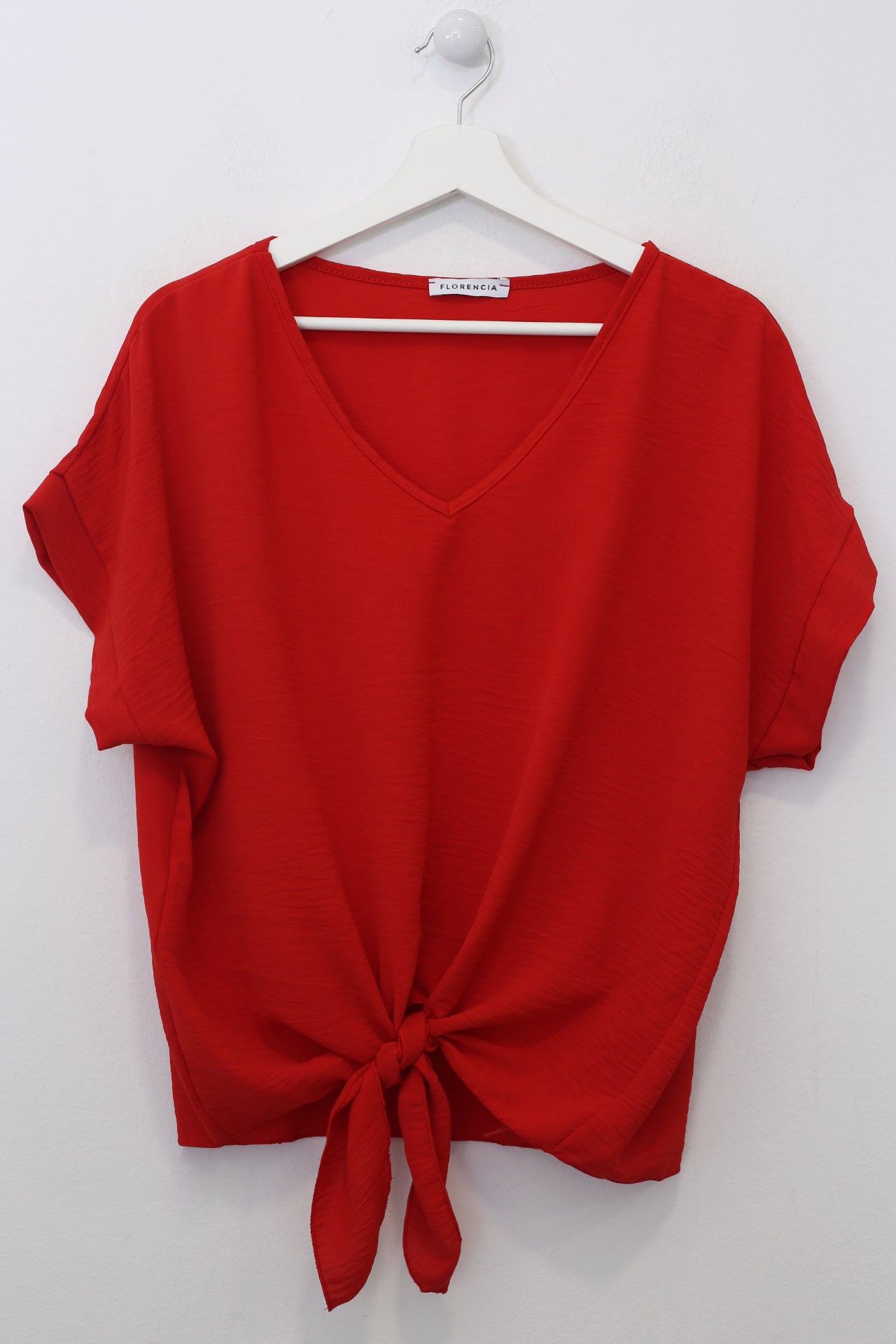 Blusa fluida nudo