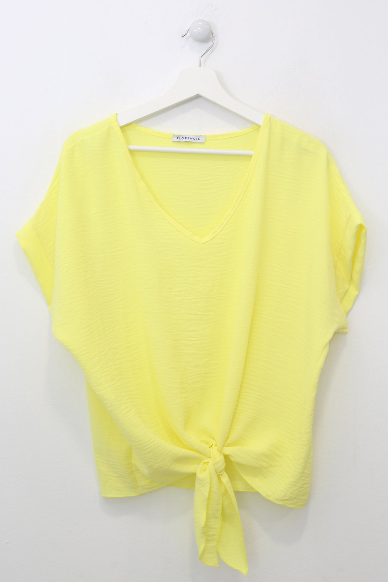 Blusa fluida nudo