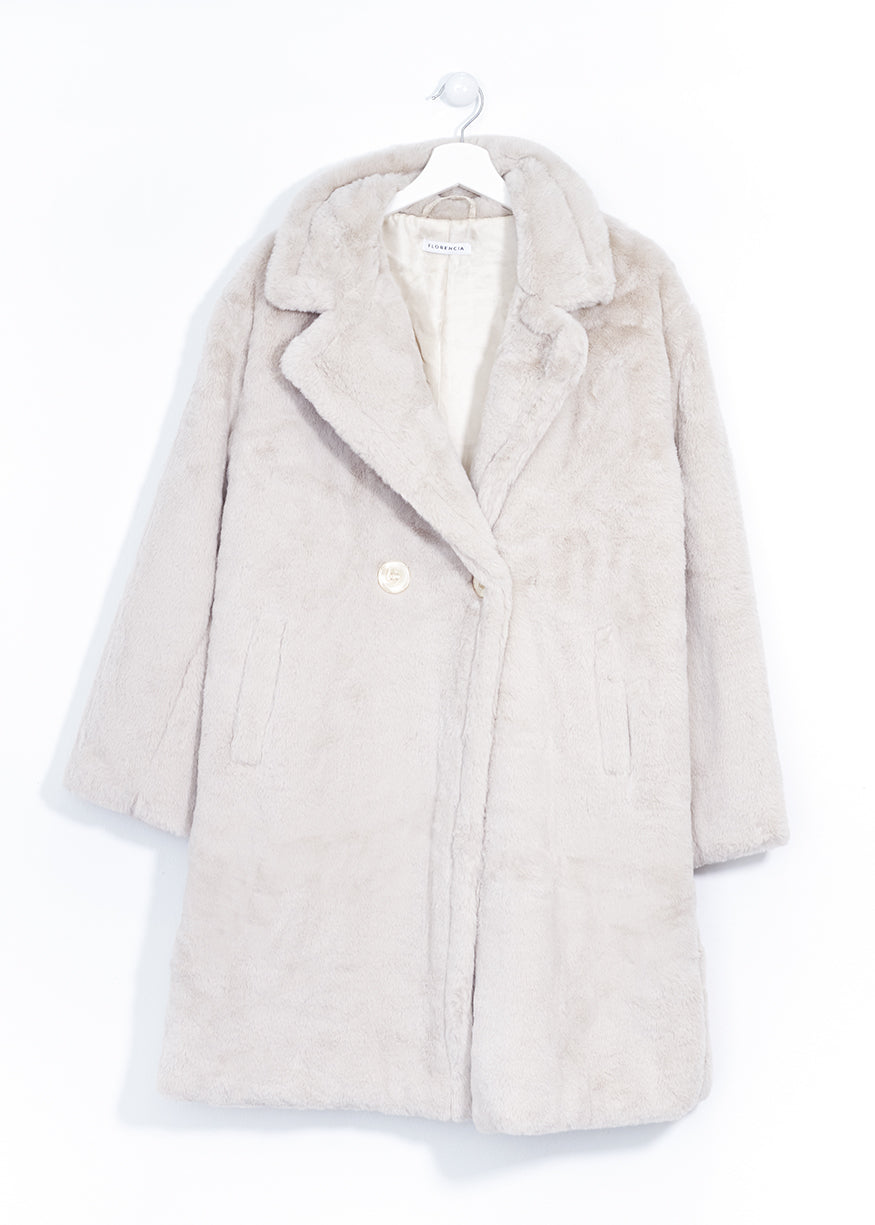 Long fur effect coat