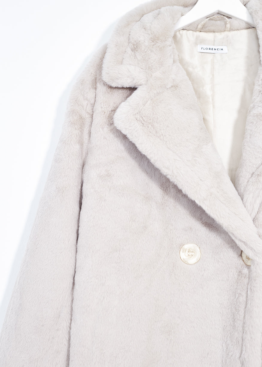 Long fur effect coat