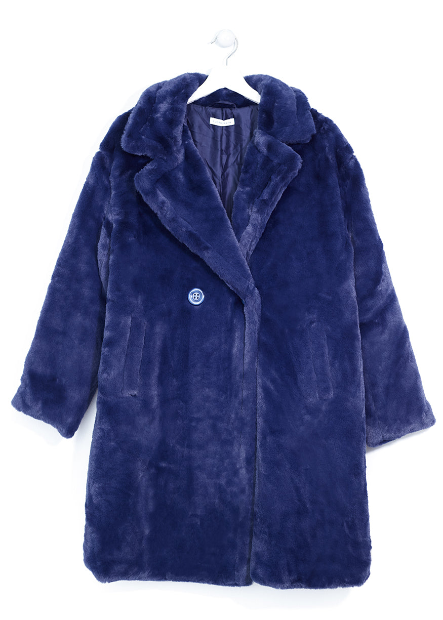 Long fur effect coat