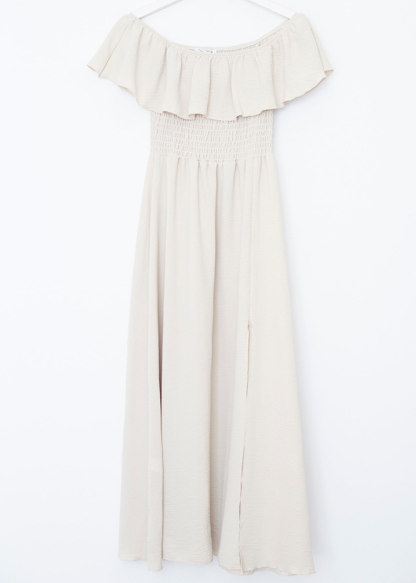 Ruffled gathered dress