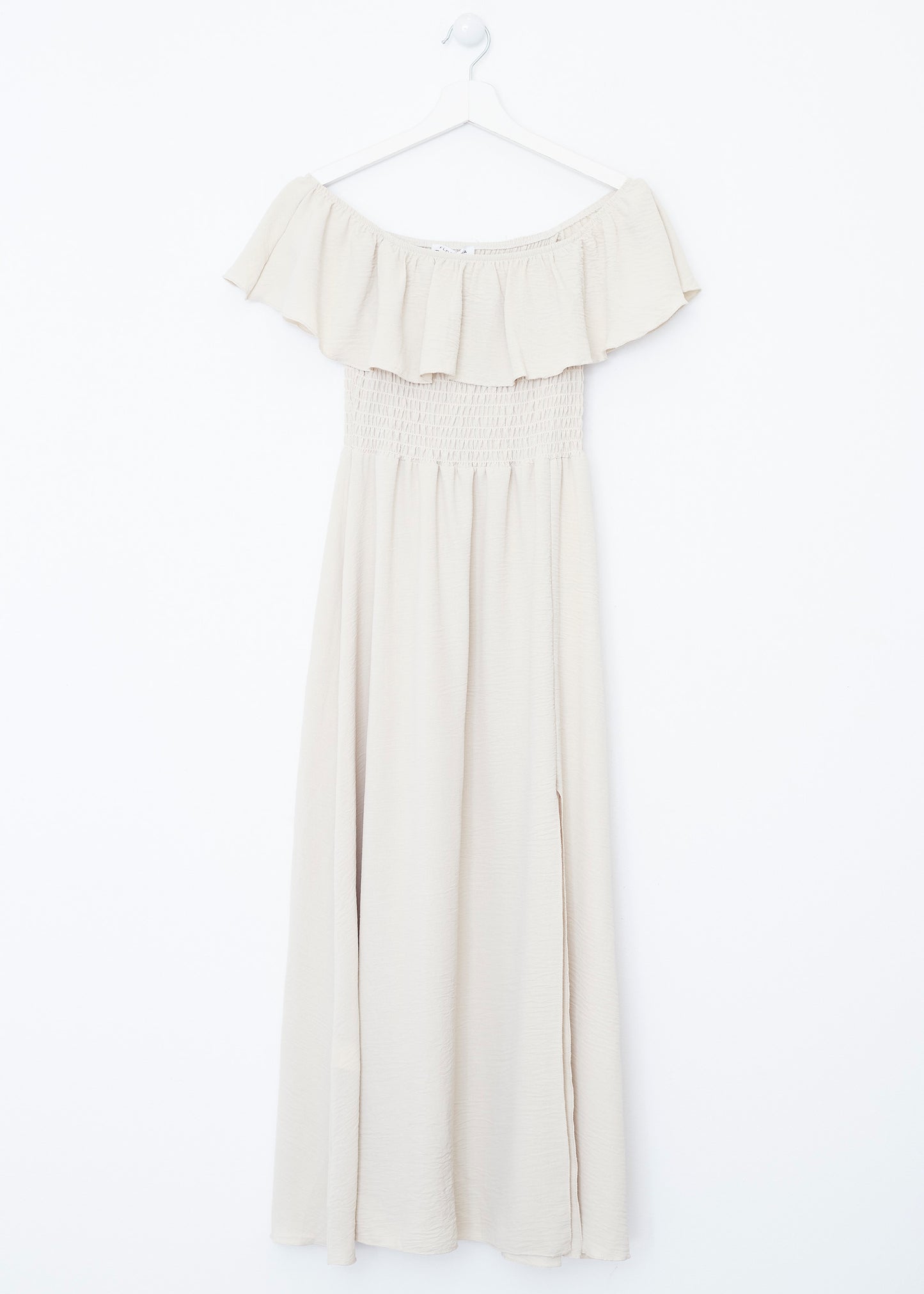 Ruffled gathered dress