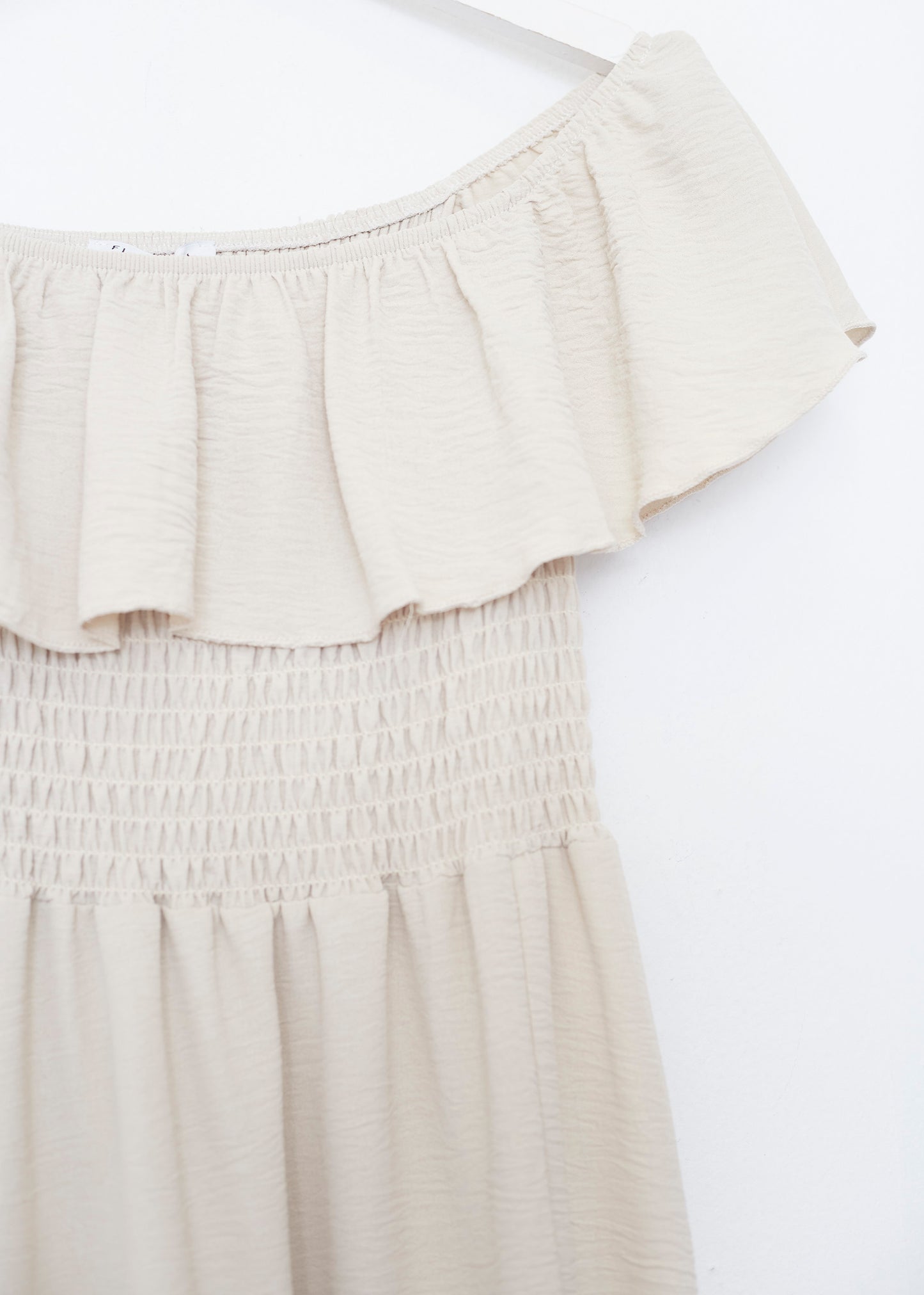 Ruffled gathered dress