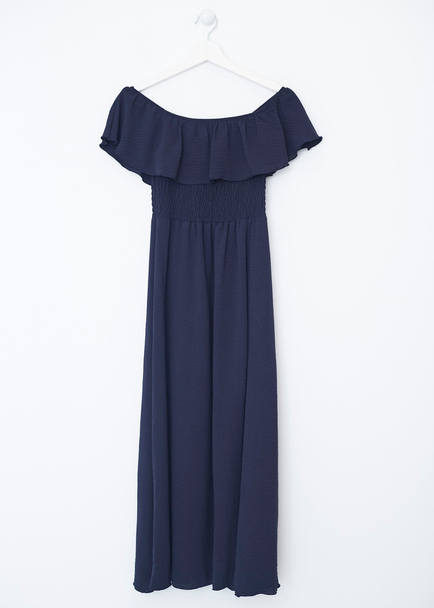 Ruffled gathered dress