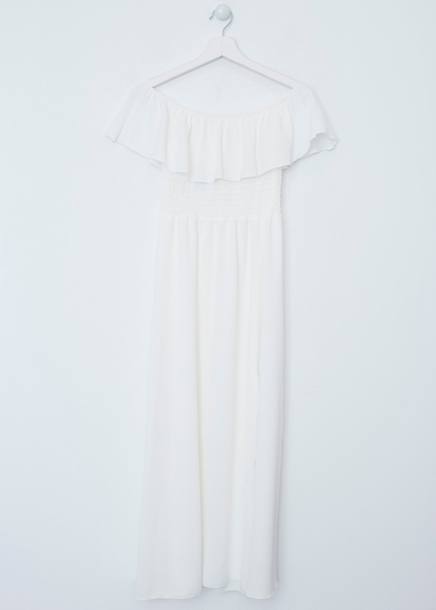 Ruffled gathered dress