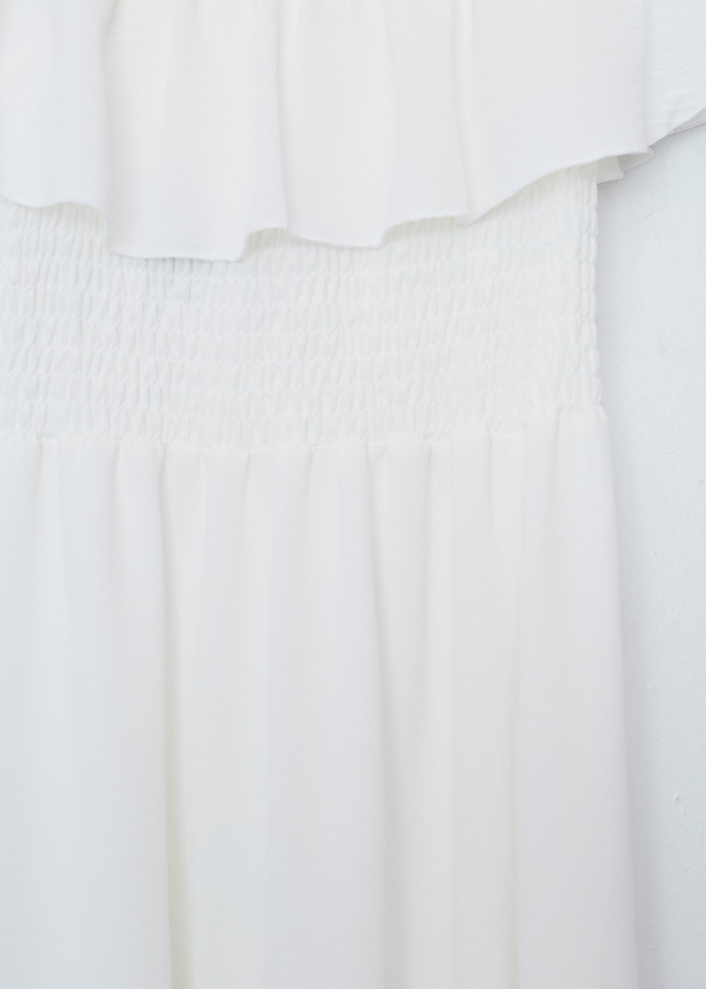 Ruffled gathered dress