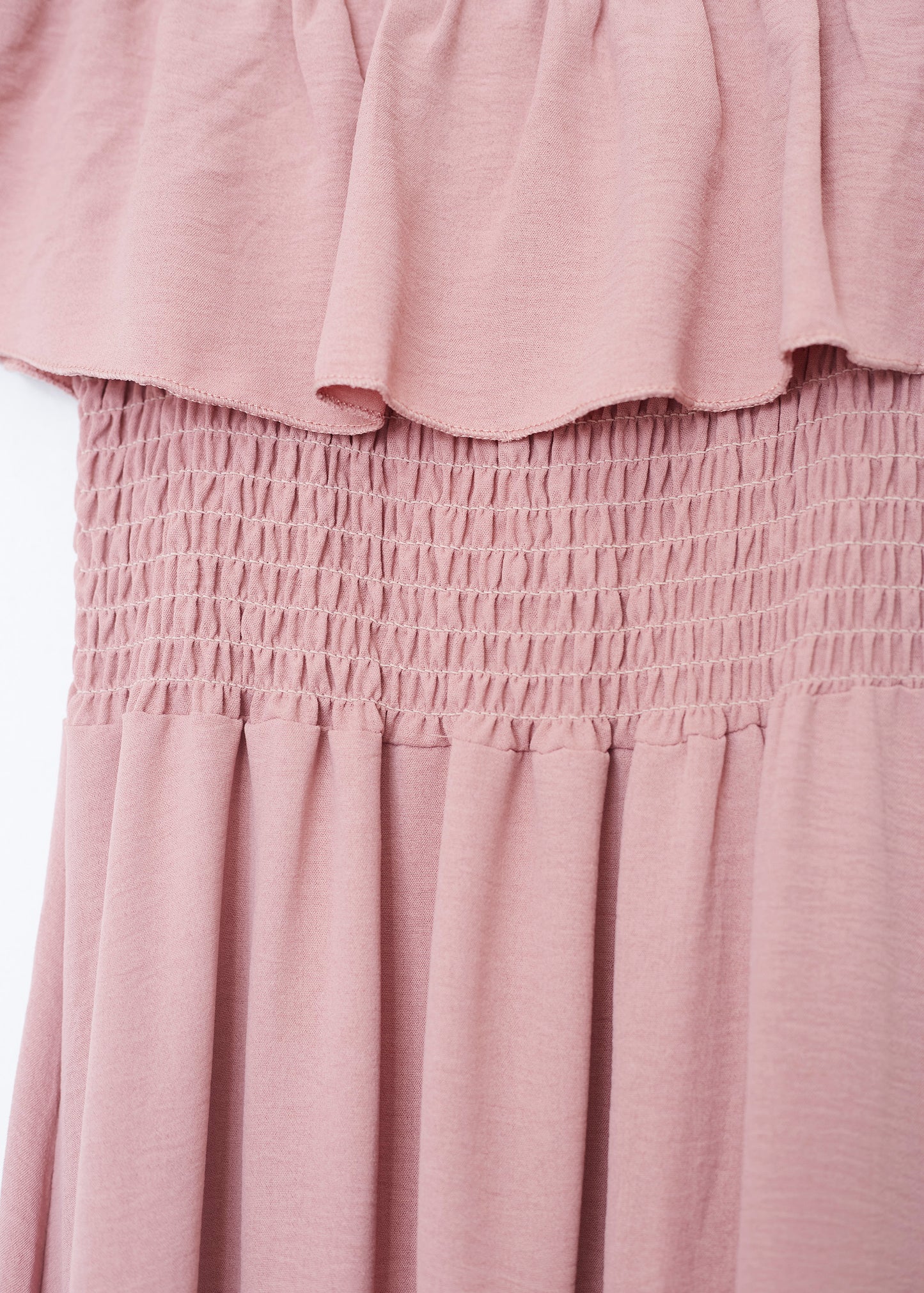 Ruffled gathered dress