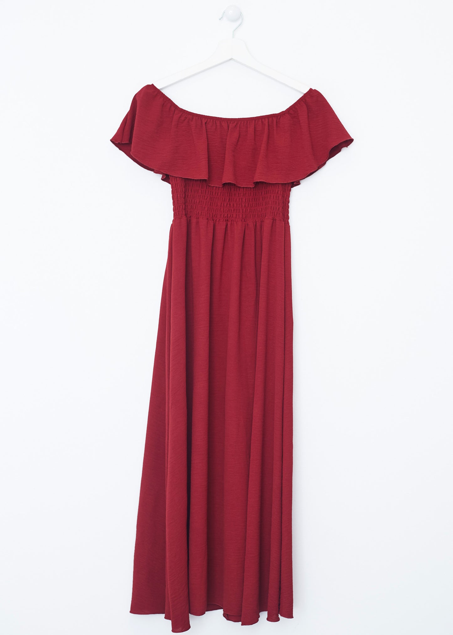 Ruffled gathered dress