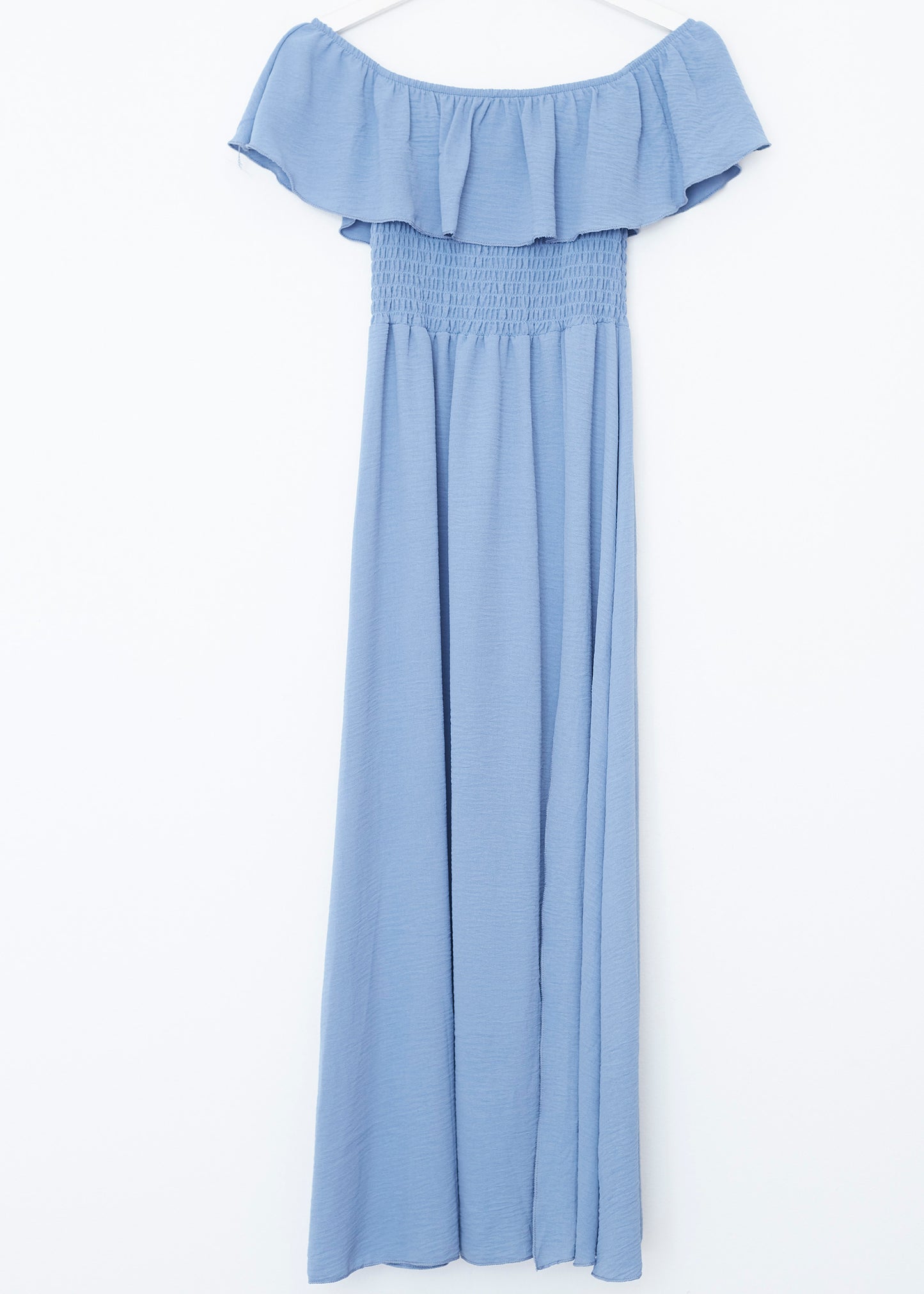 Ruffled gathered dress