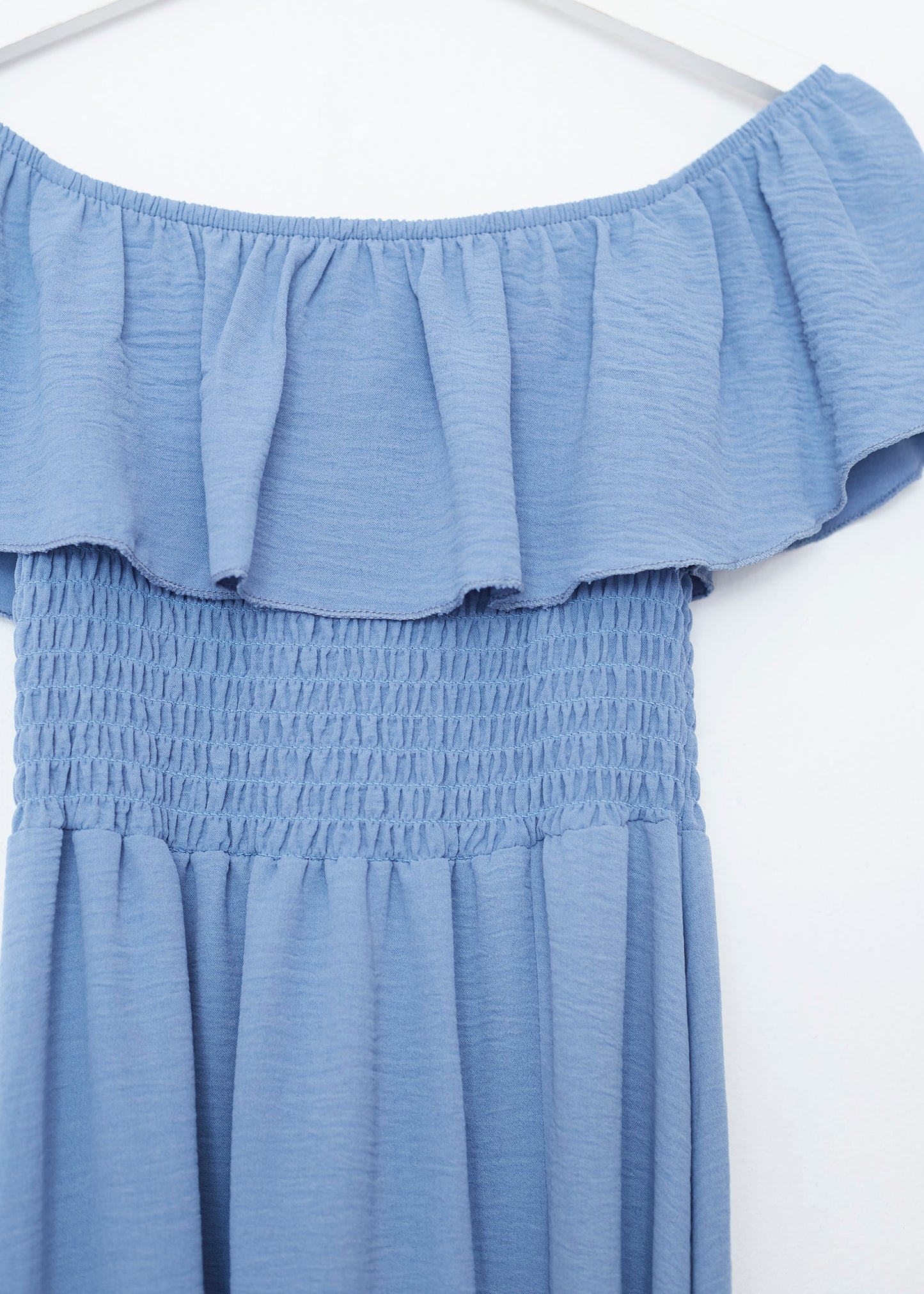 Ruffled gathered dress