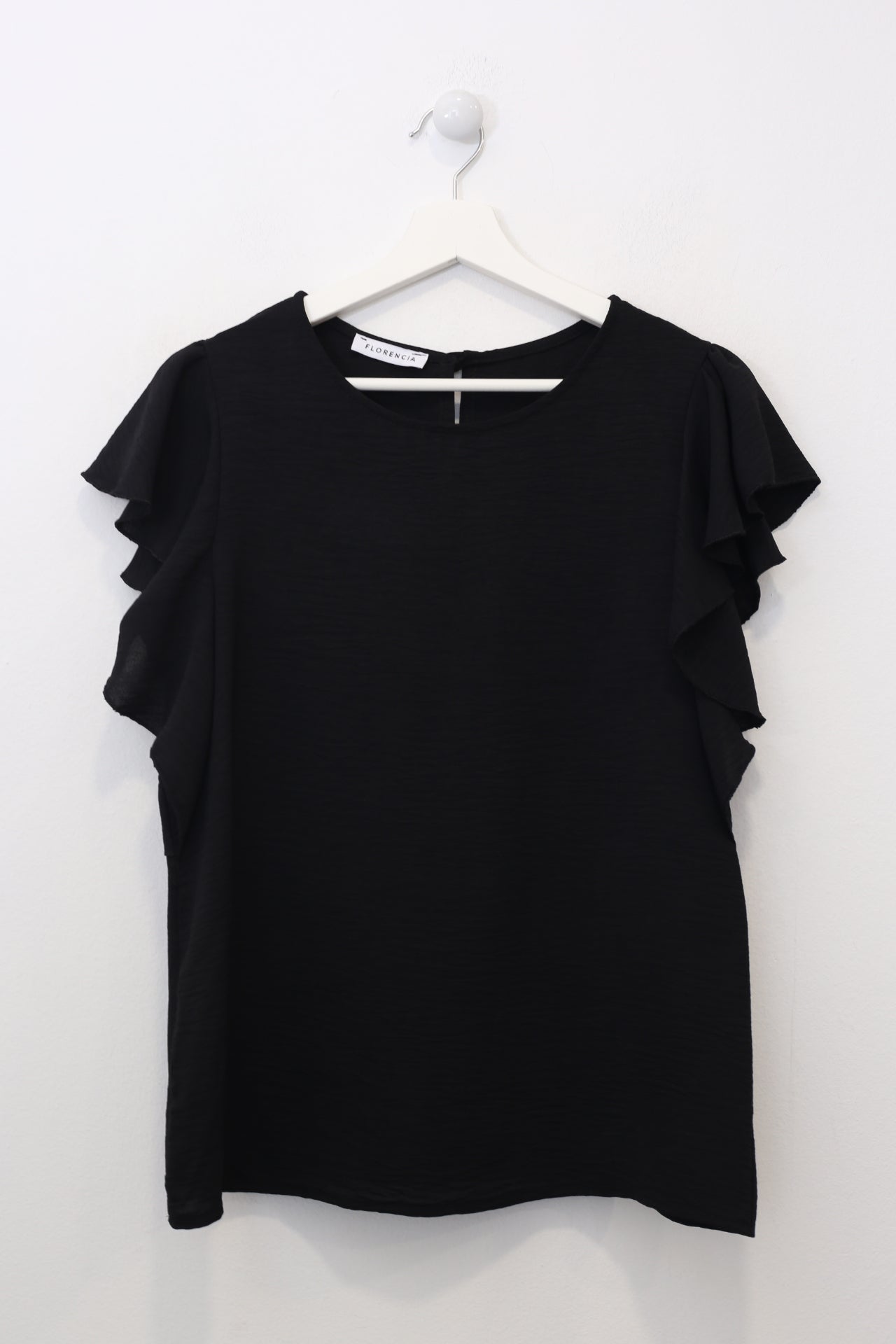 Camiseta algodón cuello punta