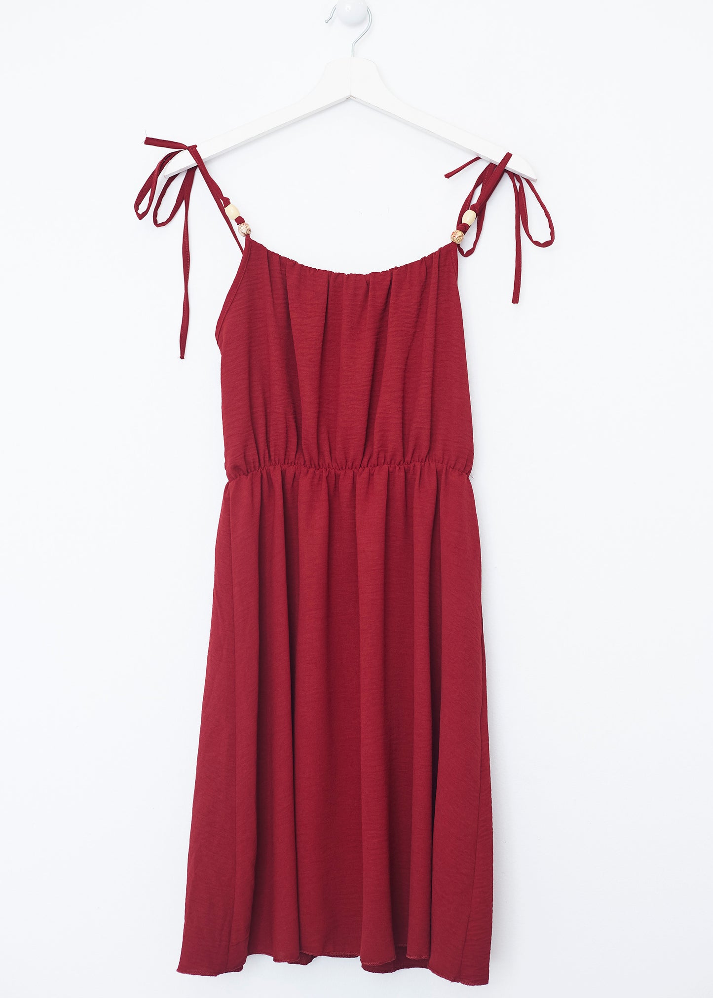 Vestido corto abalorios