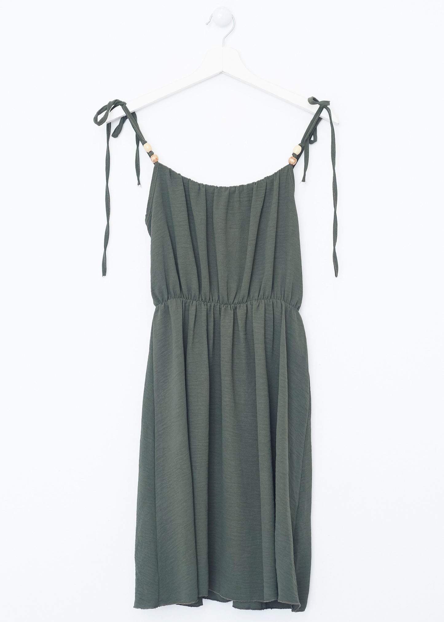 Vestido corto abalorios