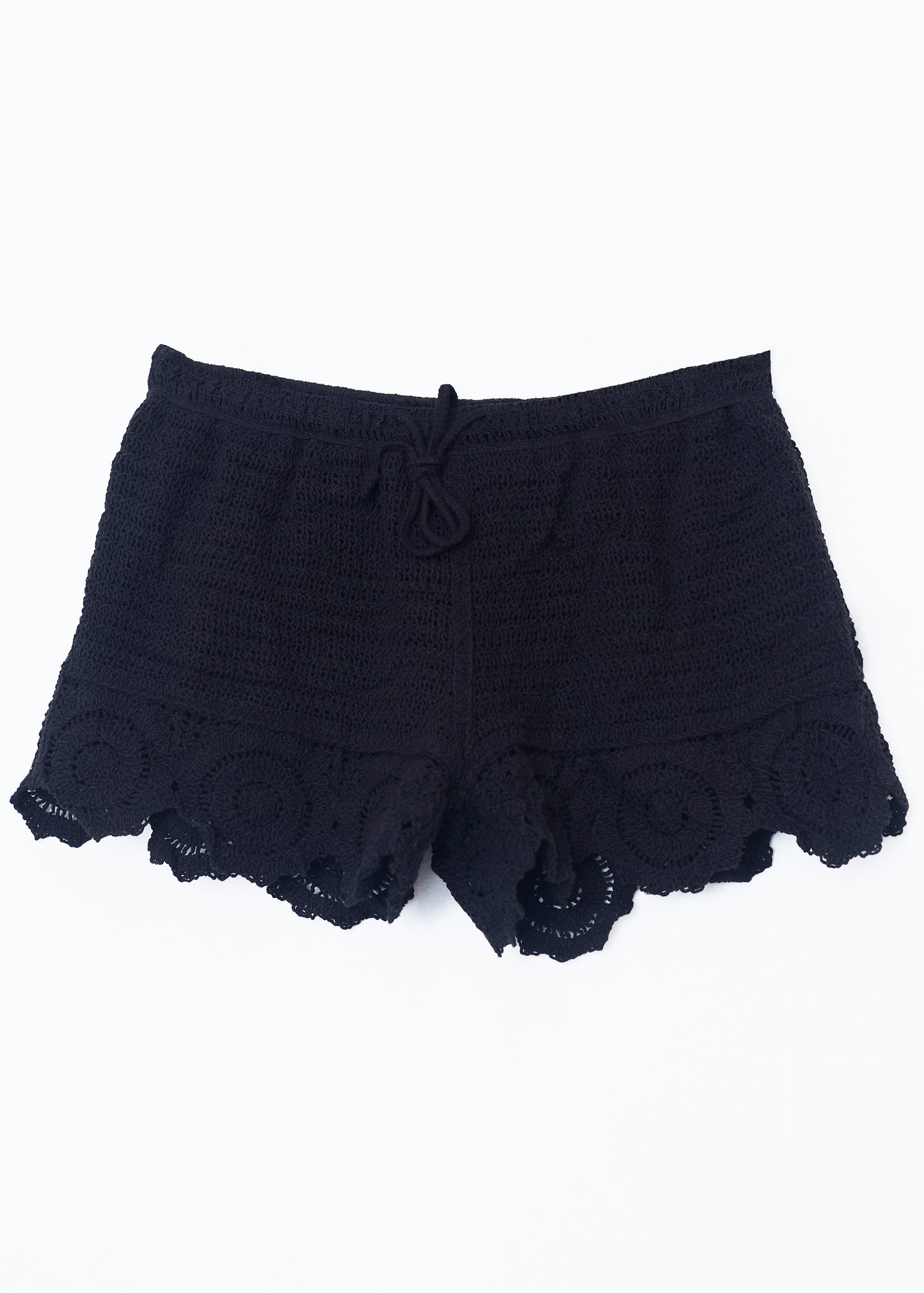 Crochet mini shorts