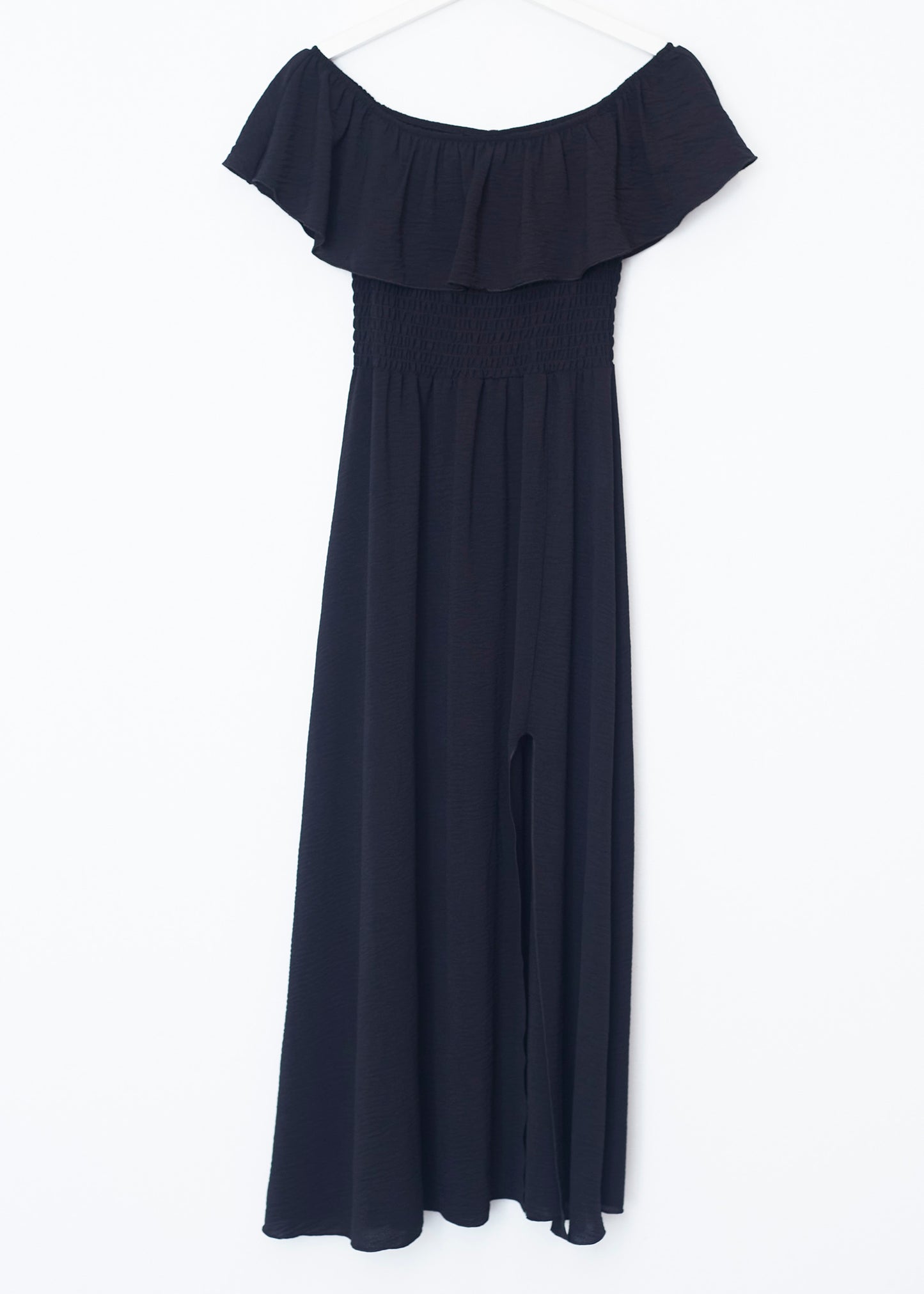 Ruffled gathered dress