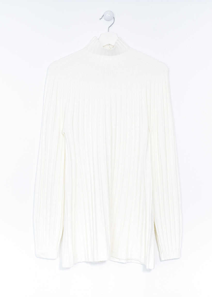 Perkins collar ribbed sweater