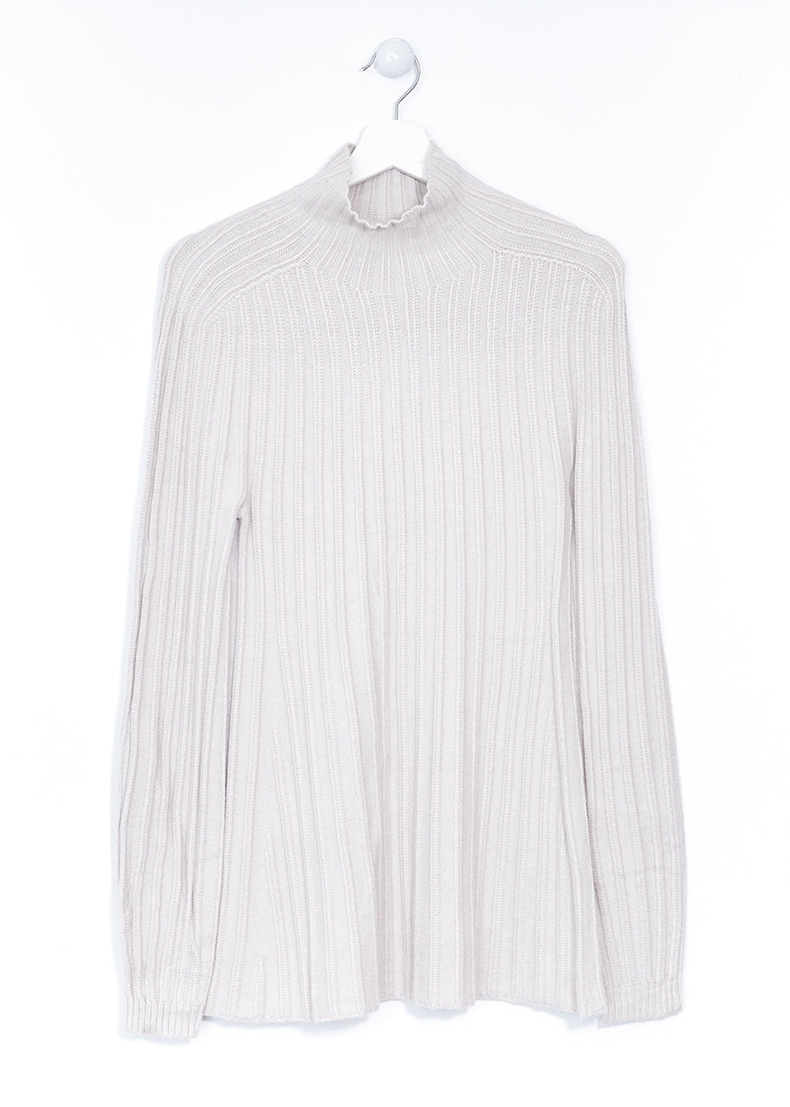 Perkins collar ribbed sweater