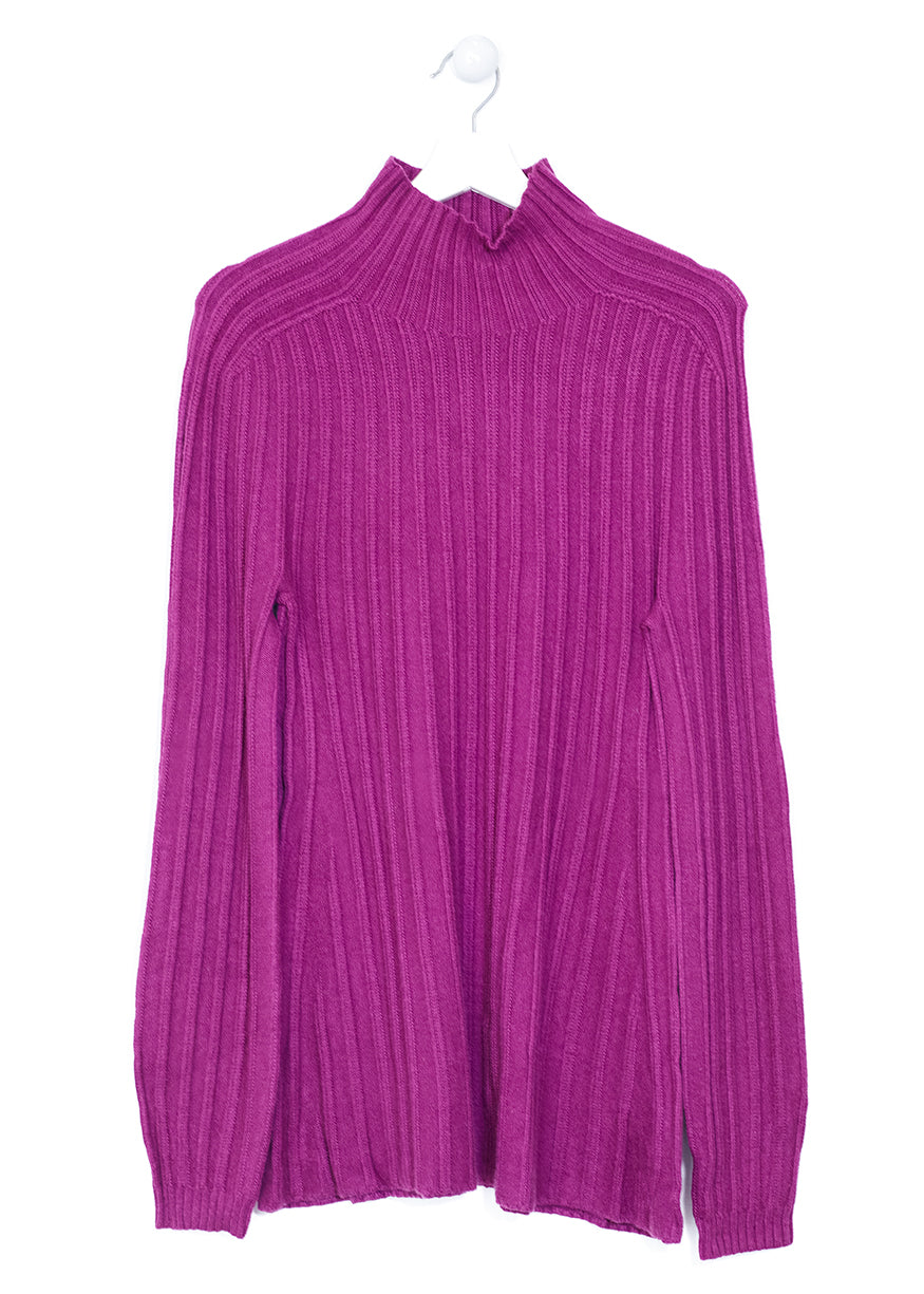 Perkins collar ribbed sweater