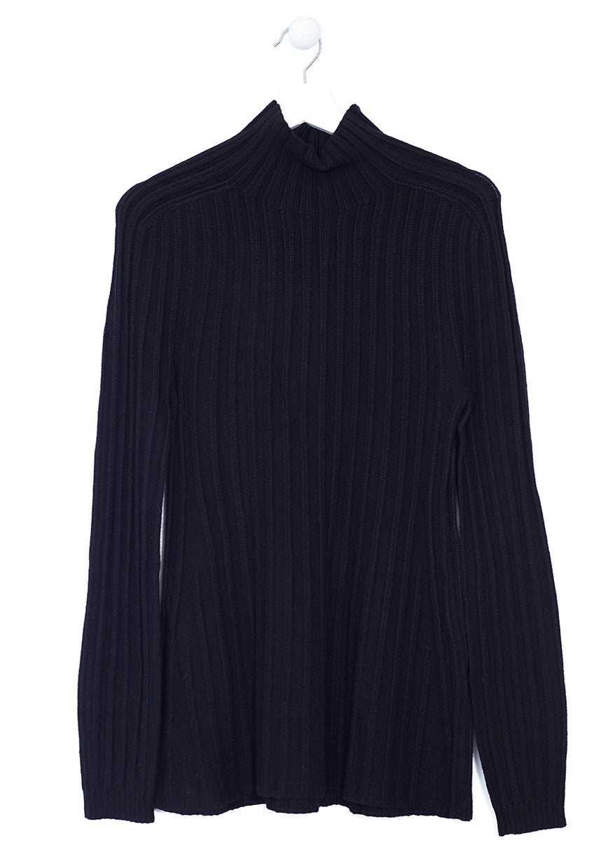 Perkins collar ribbed sweater