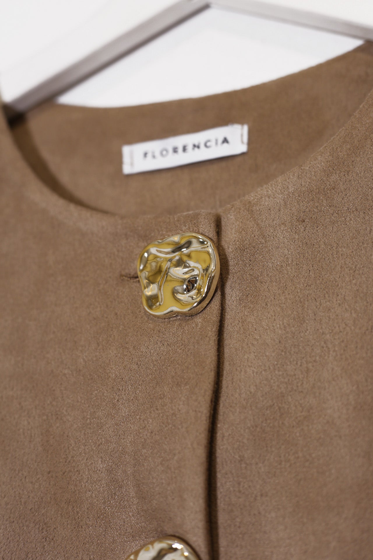 Chaleco antelina botones