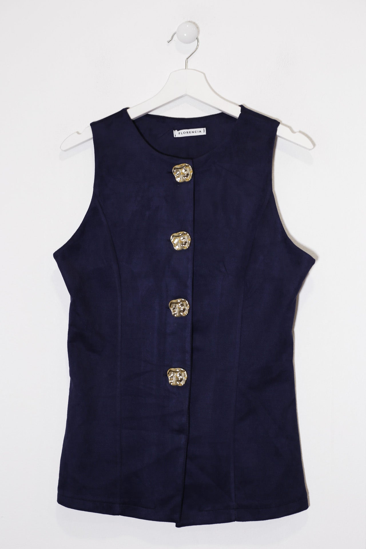 Chaleco antelina botones