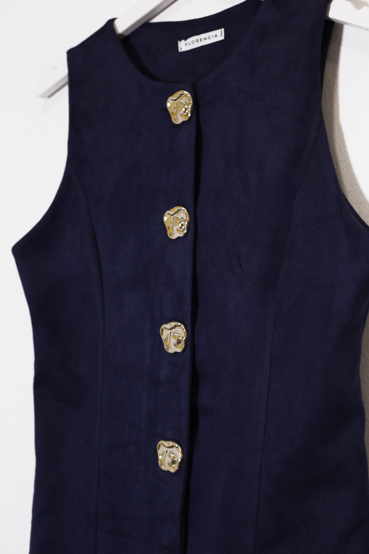 Chaleco antelina botones