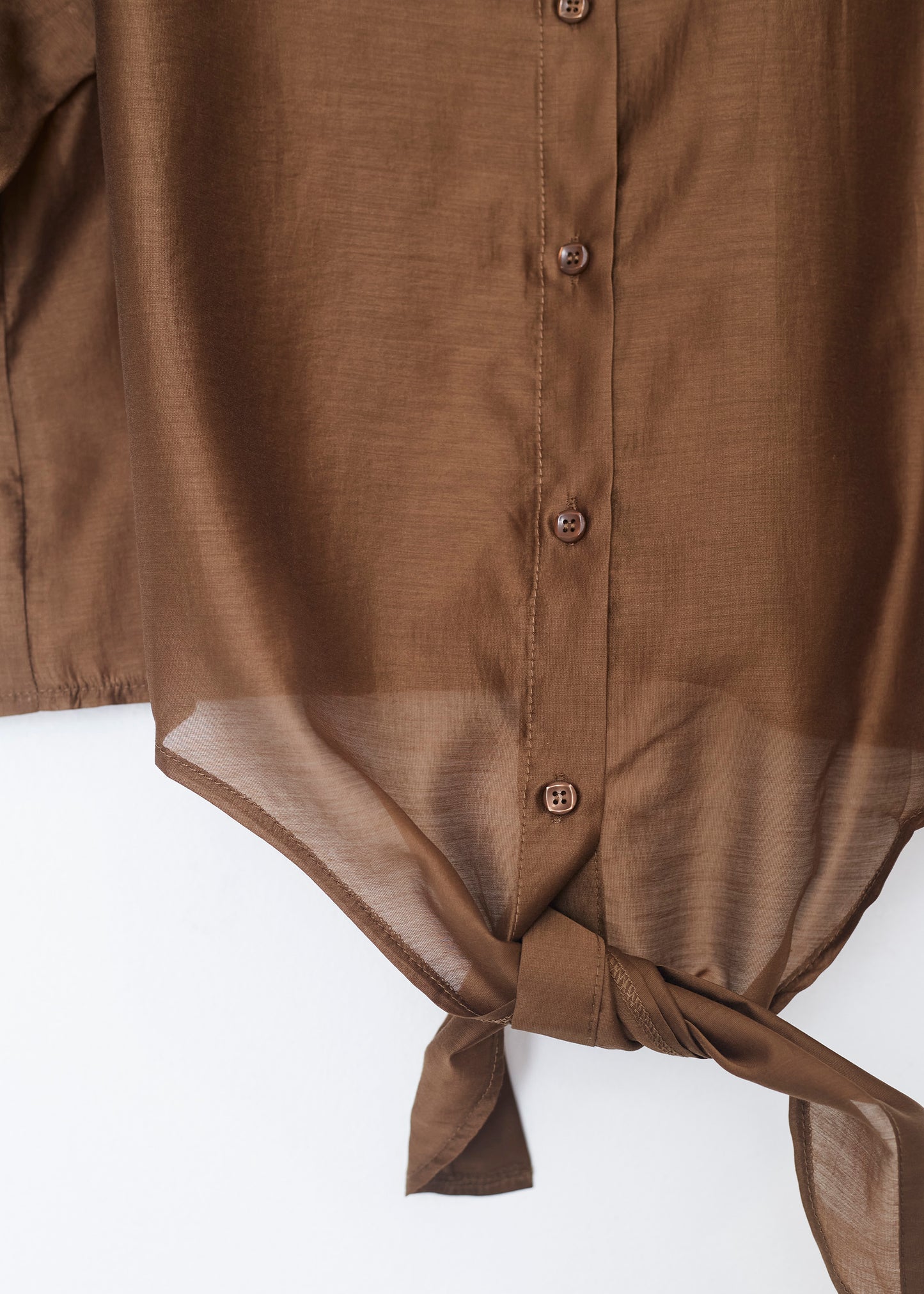 Organza knot shirt