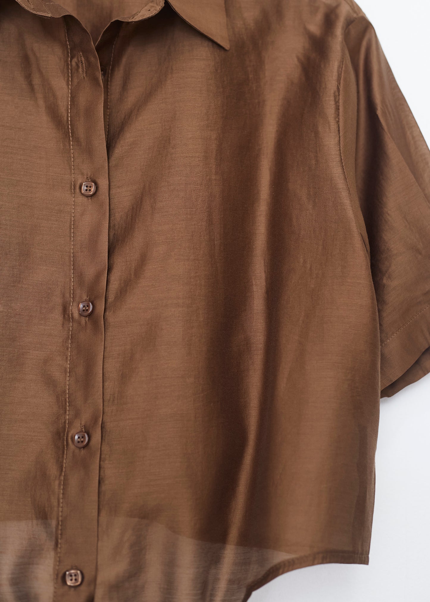 Organza knot shirt