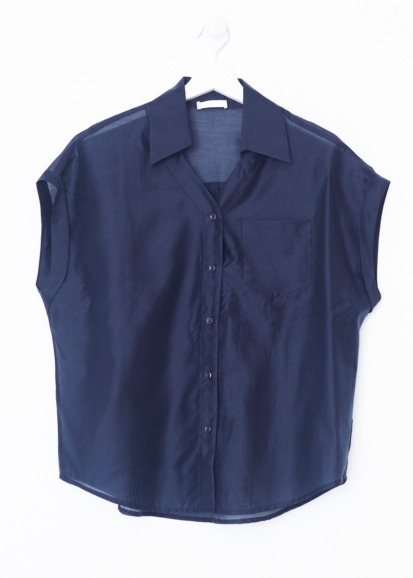 Organza shirt with pocket