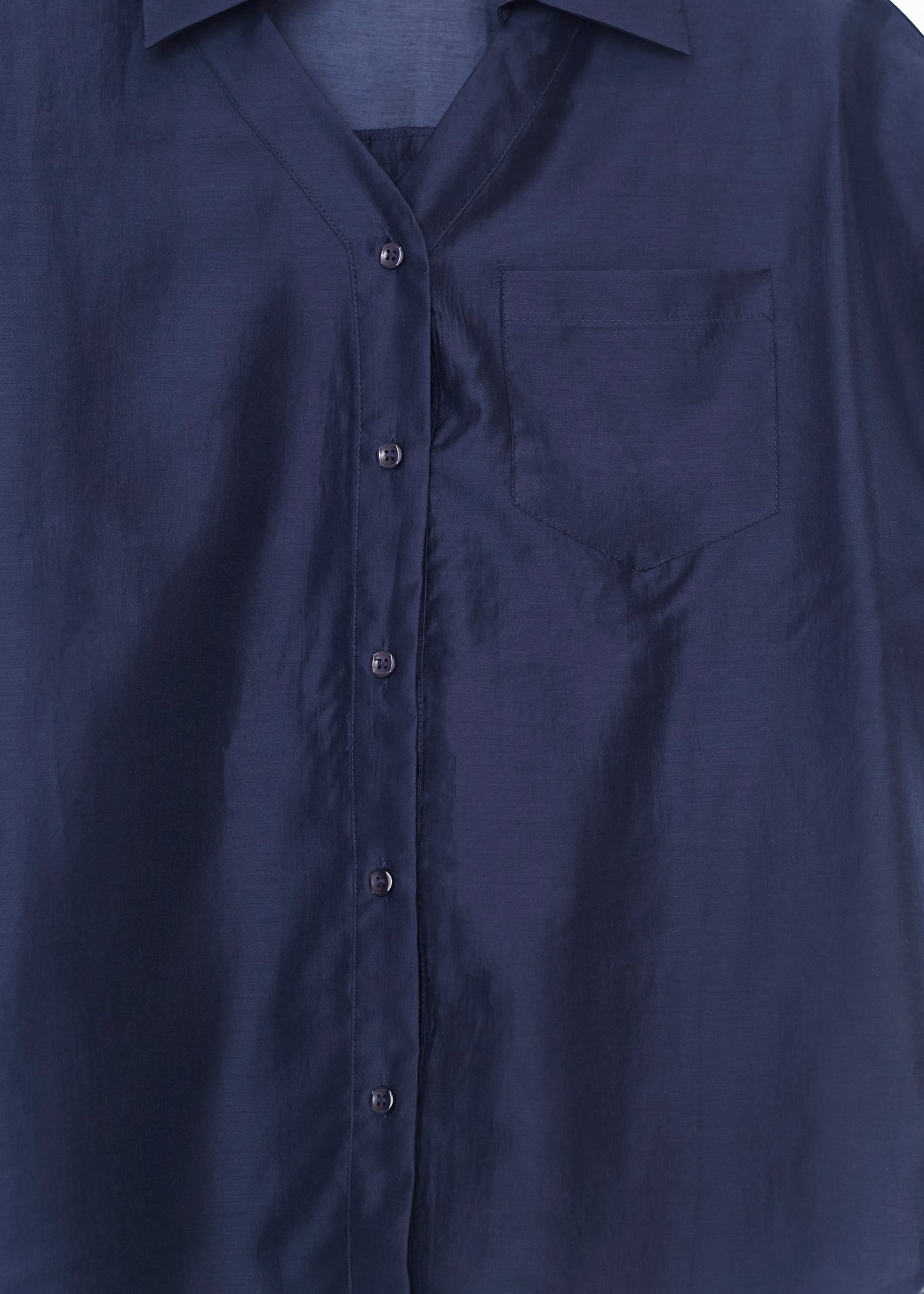 Organza shirt with pocket