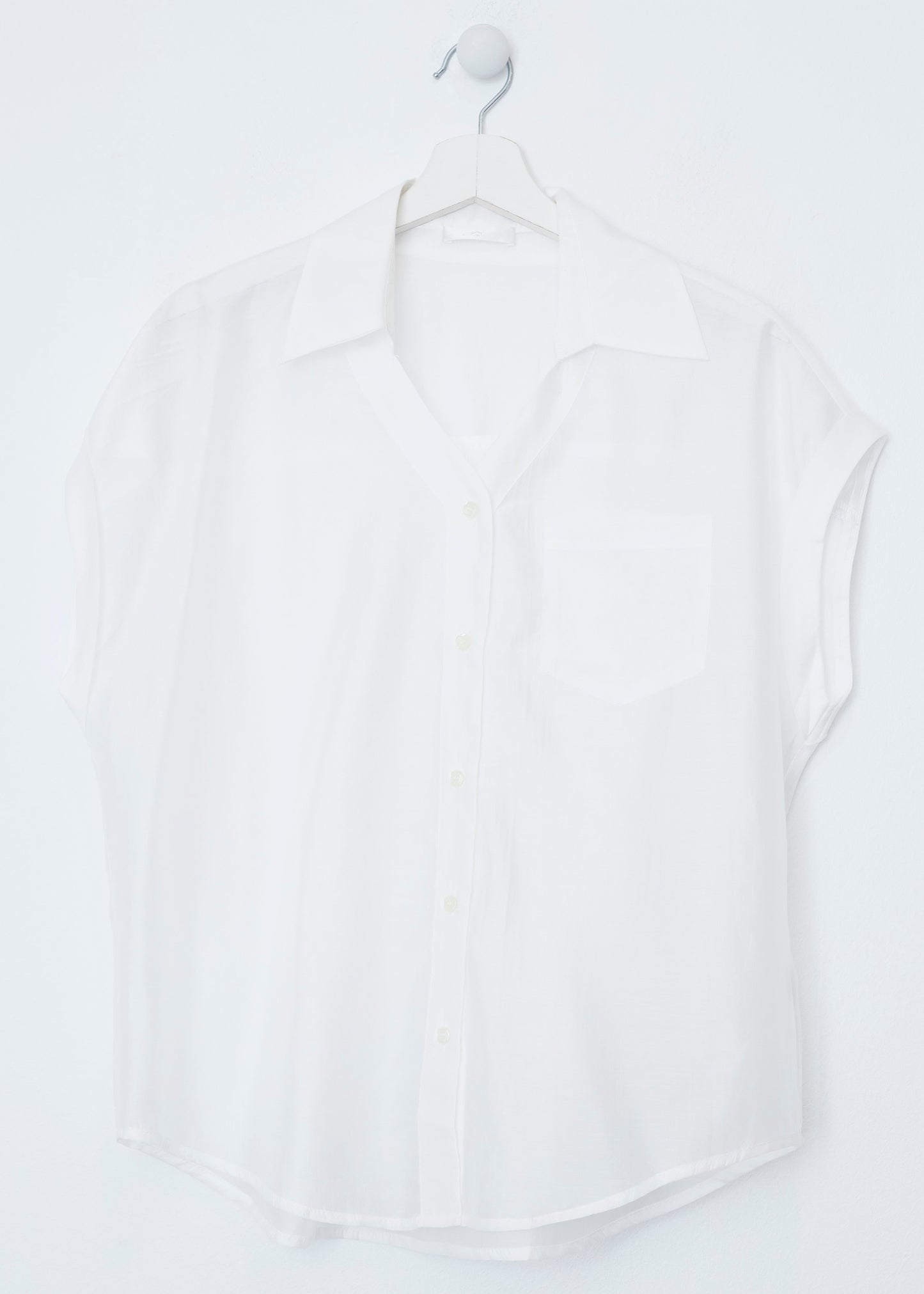 Organza shirt with pocket