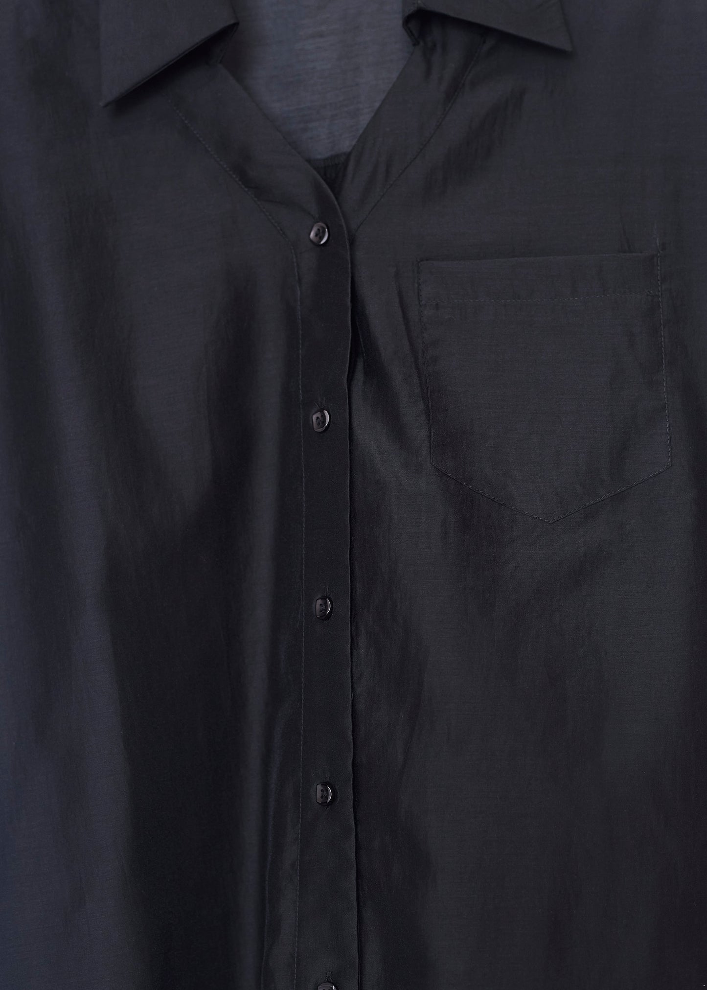 Organza shirt with pocket