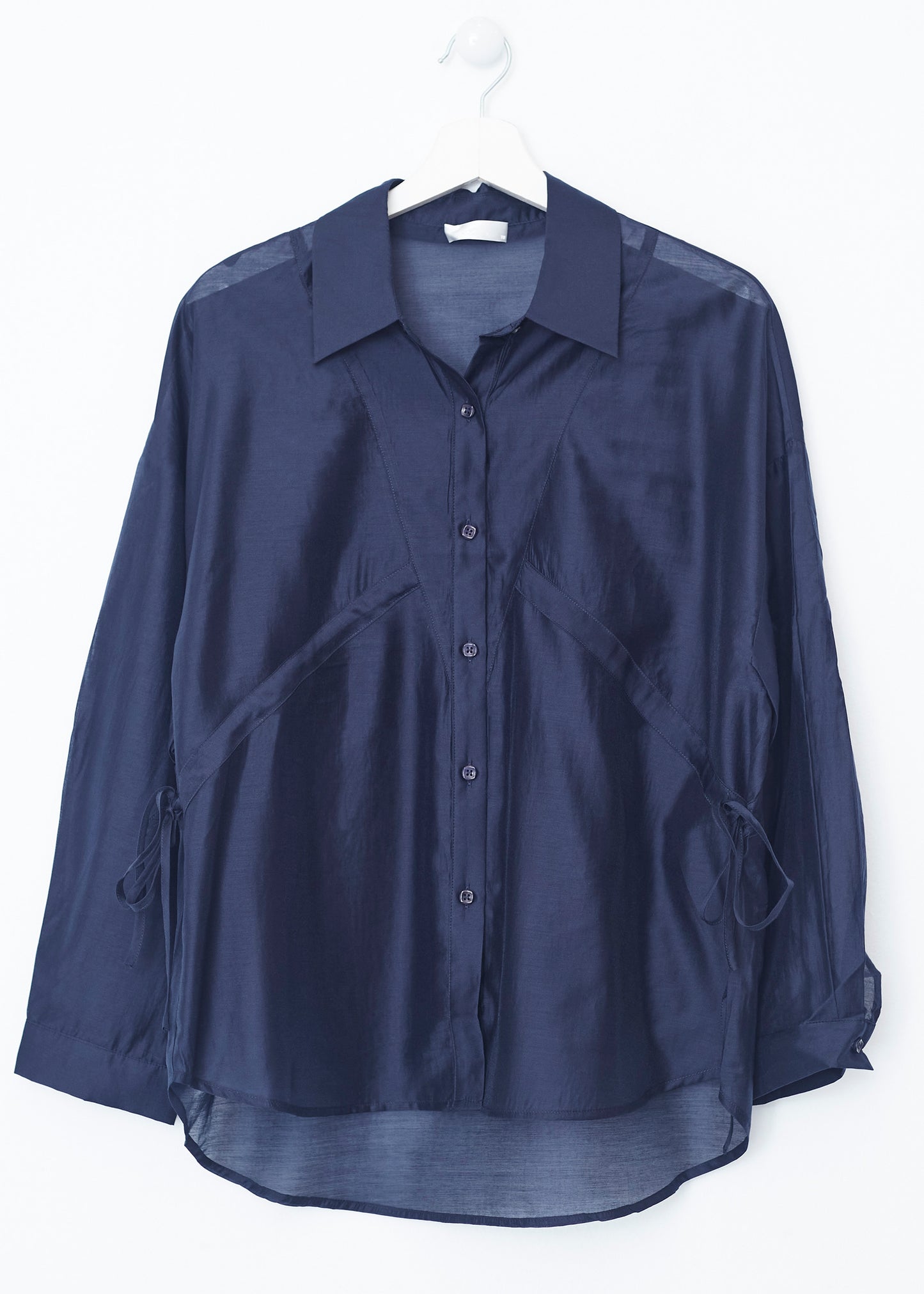 Camisa organza tiras