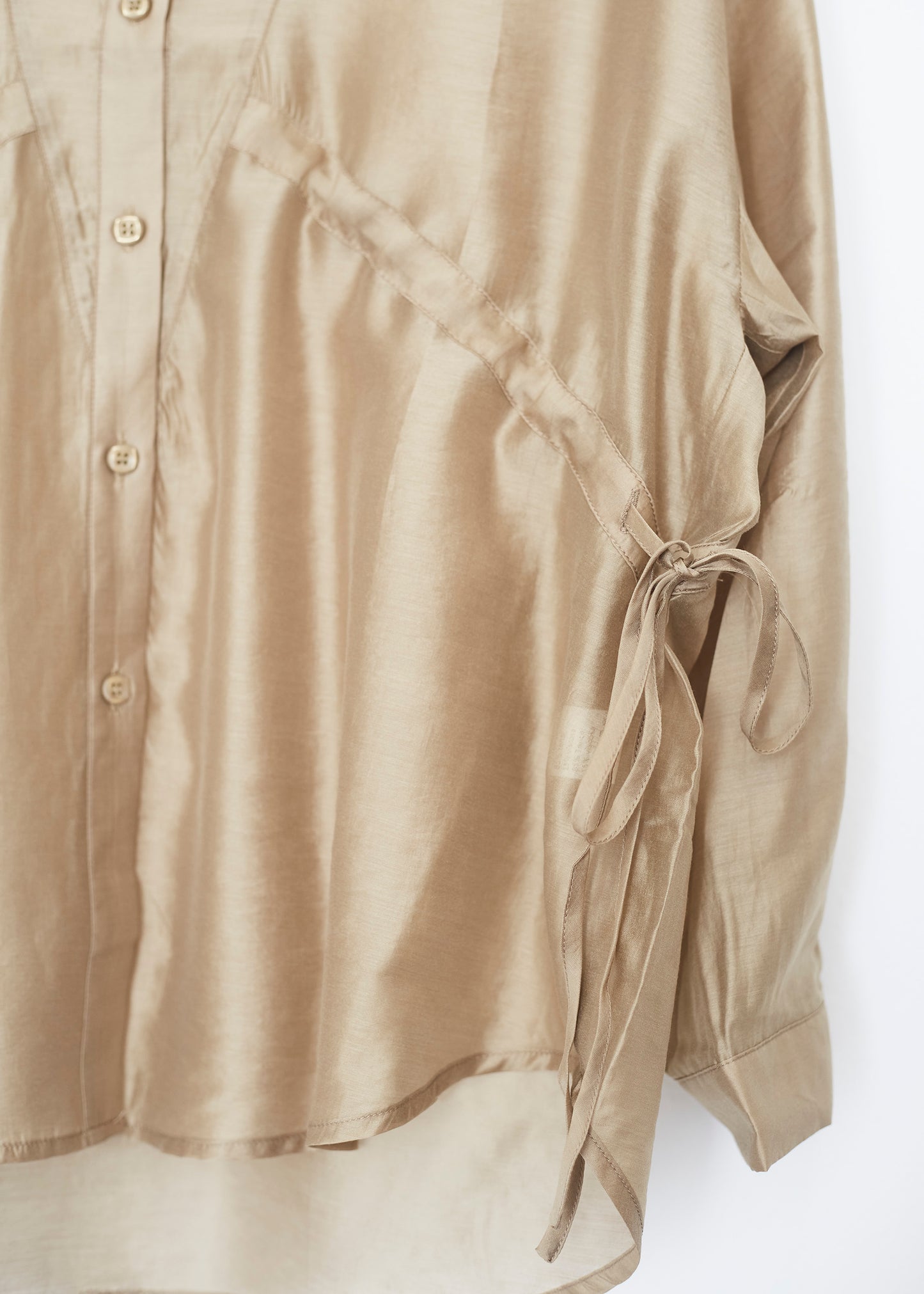 Camisa organza tiras