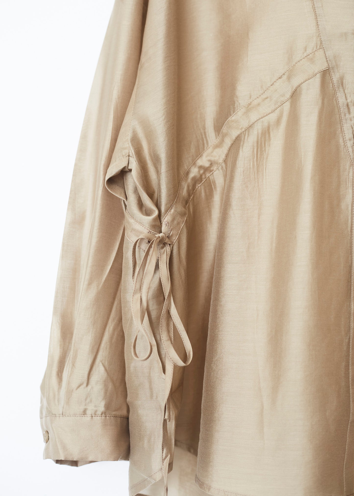 Camisa organza tiras
