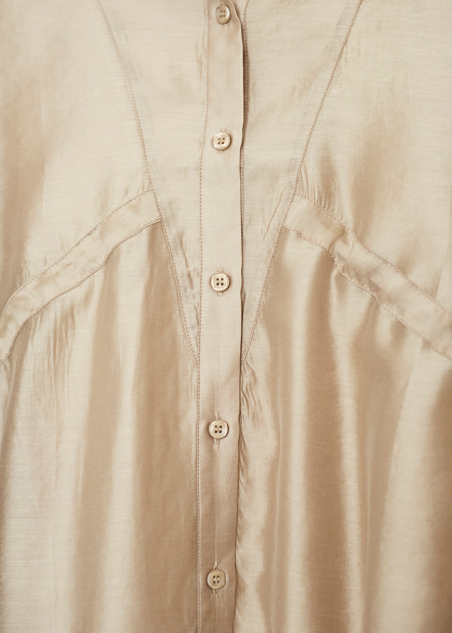 Camisa organza tiras