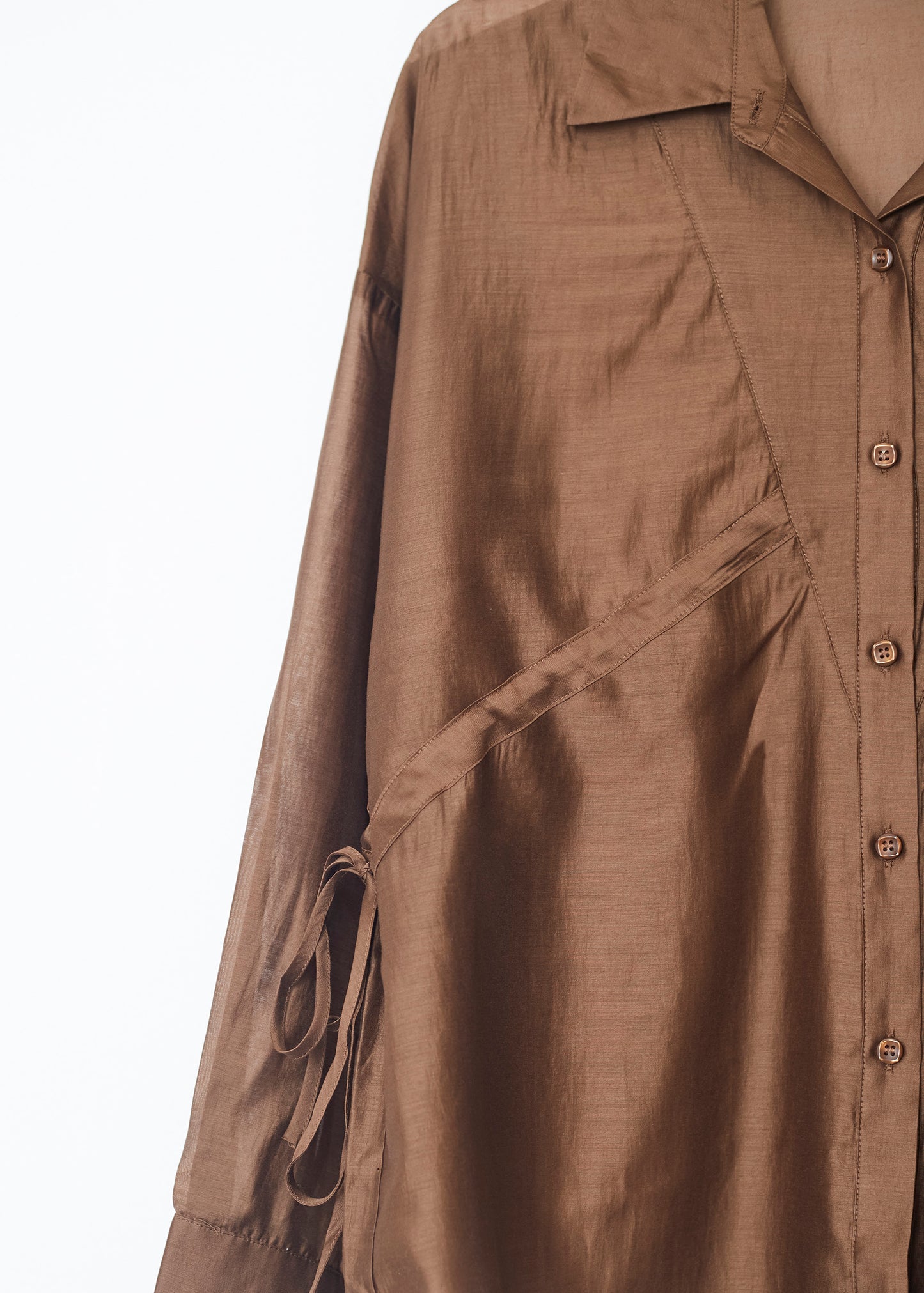 Camisa organza tiras