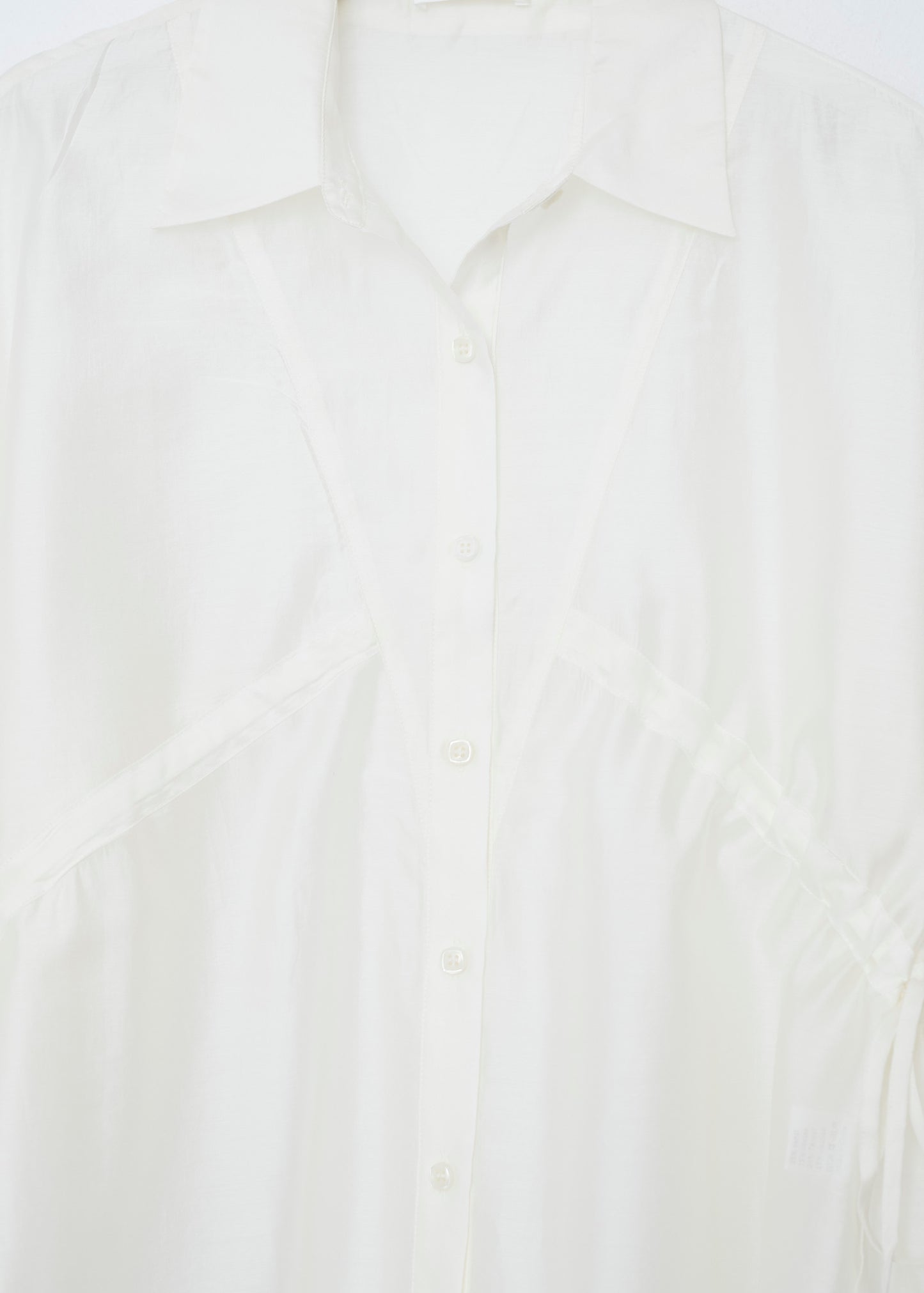 Camisa organza tiras
