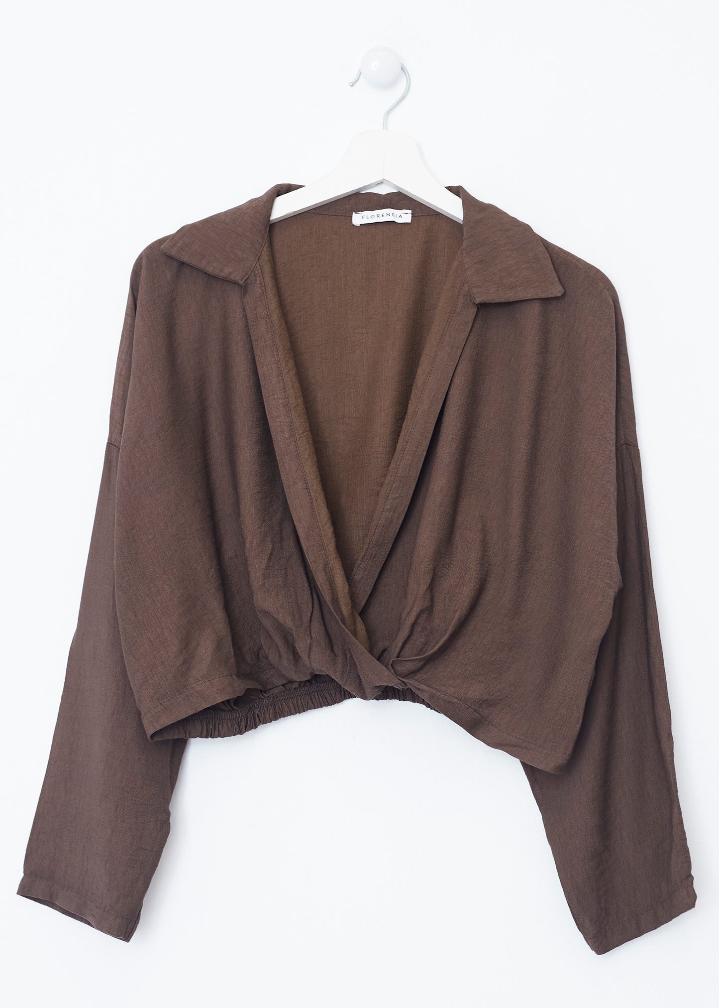 Napoli wrap crop top