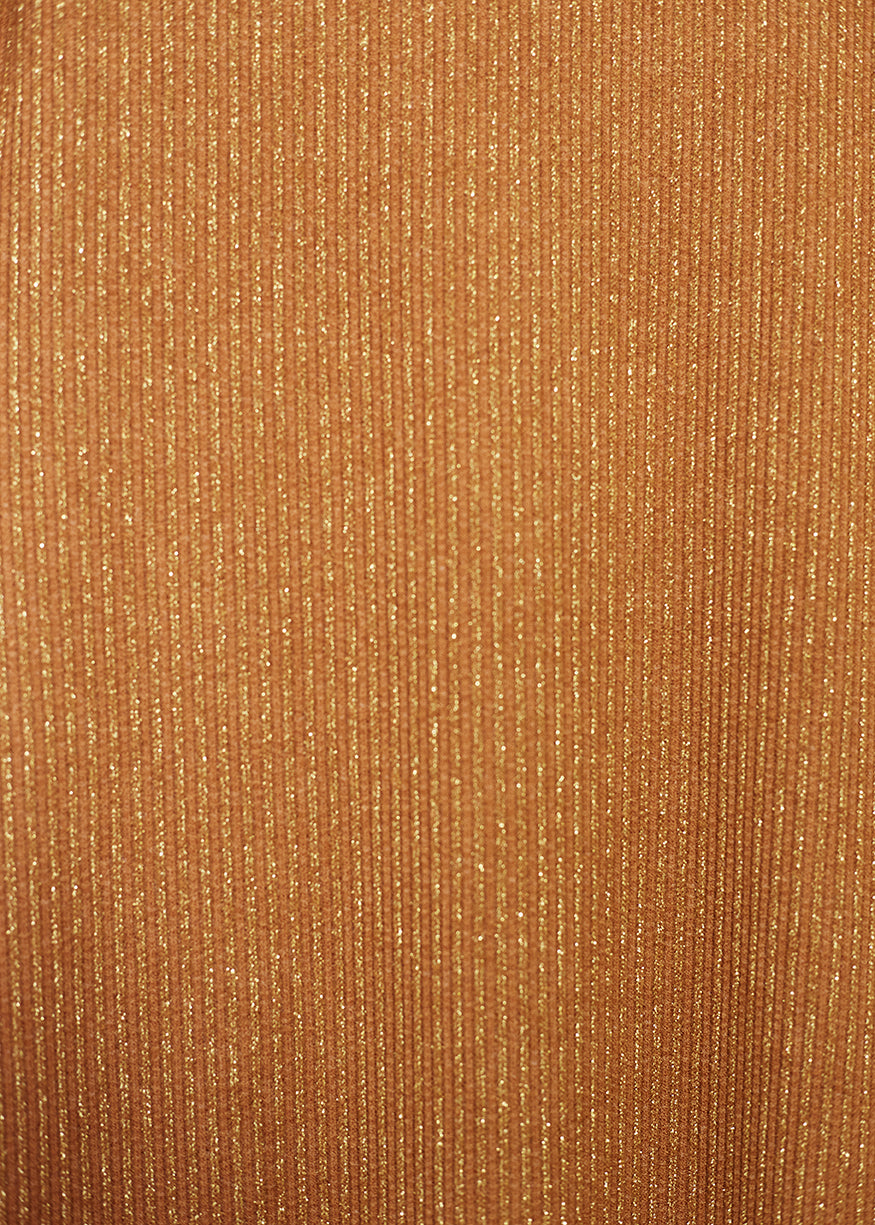 Vestido brillos cuello redondo