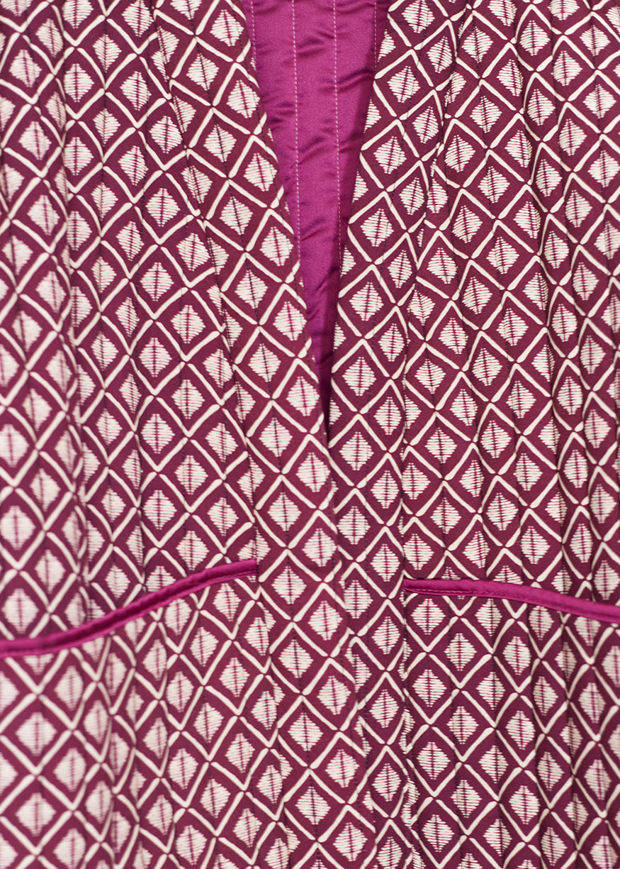 Chaqueta acolchada estampada