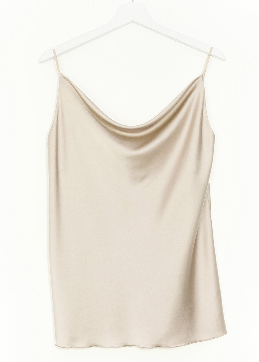 Top satinado tirantes