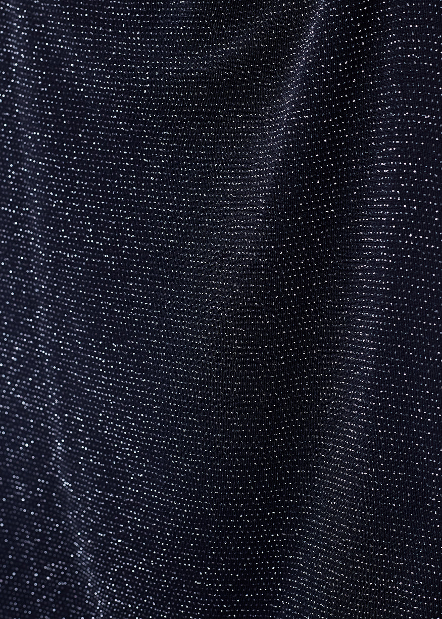Lurex neckline dress