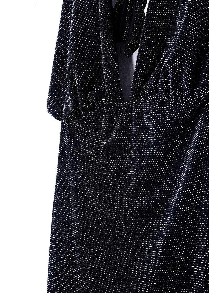 Lurex neckline dress