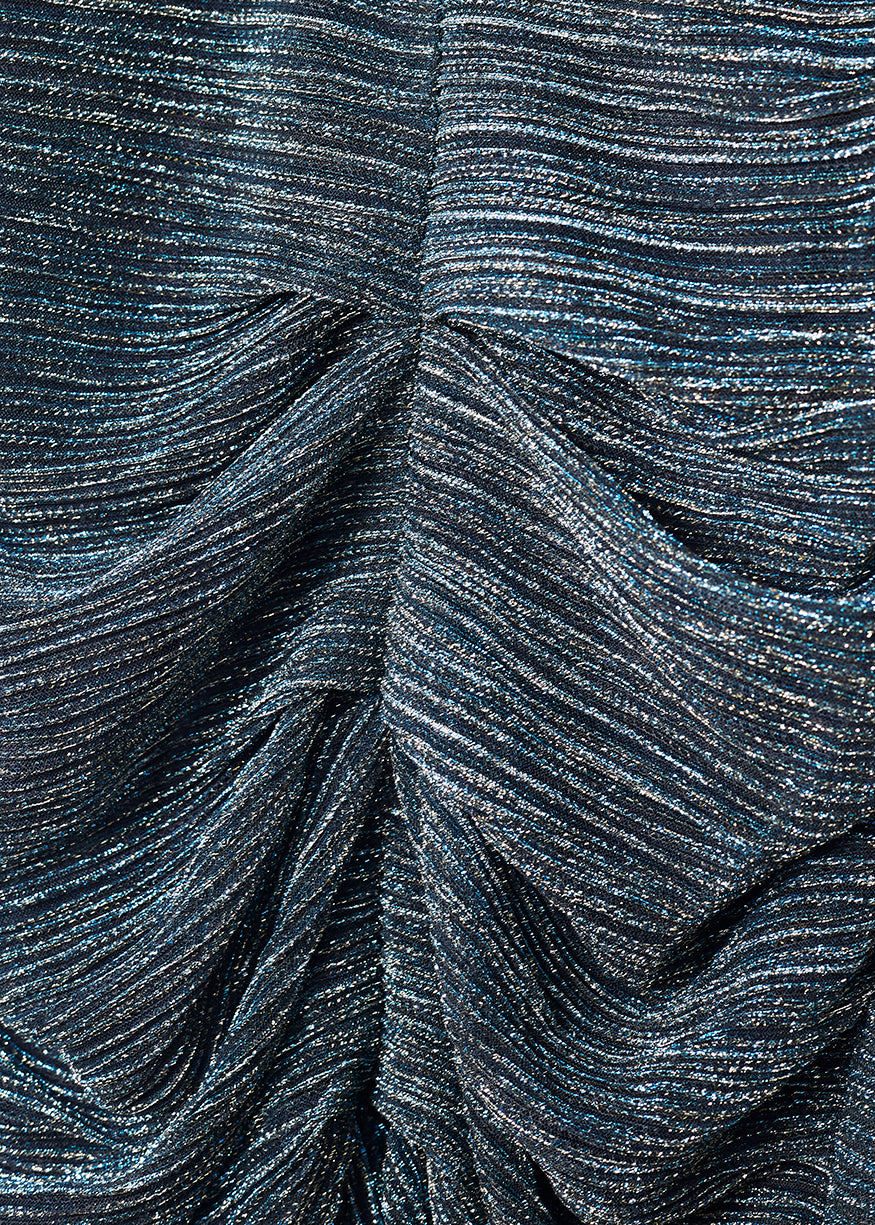 Shimmery gathered dress