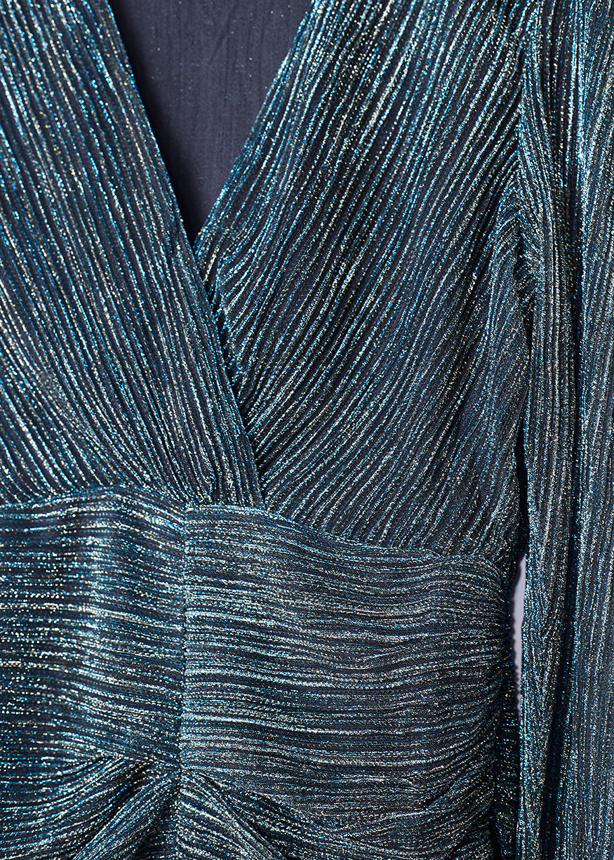 Shimmery gathered dress