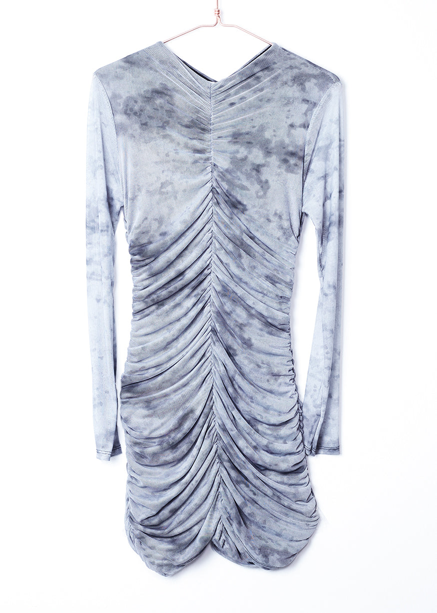 Ruched tulle dress
