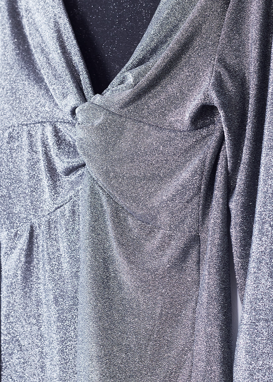 Crossover lurex T-shirt
